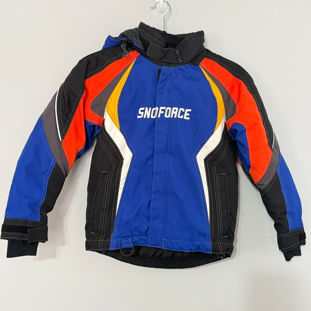 Yamaha SnoForce Boys Velocity Snowmobile Ski Jacket Hood Outdoor Winter Coat 6